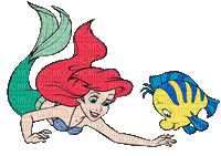 Arielle Mermaid Ariel - Free animated GIF