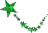 Green stars - Free animated GIF
