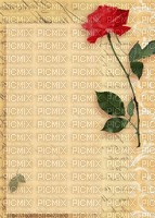 vintage scroll paper with rose