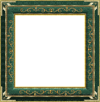 cadre-frame-tube-gif-decoration -deco-green_vert and gold__Blue DREAM 70 - GIF animado grátis