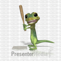 green gecko - GIF animado grátis