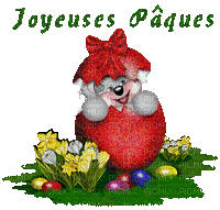 joyeuses Pâques - GIF เคลื่อนไหวฟรี