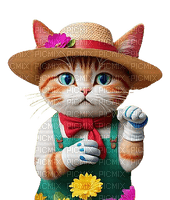 Gato jardinero - PNG gratuit