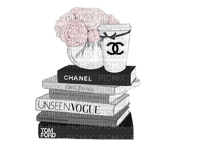 Chanel Books Flower - Bogusia - gratis png
