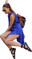 Kaz_Creations Woman Femme Girl Jumping - PNG gratuit
