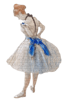 kikkapink vintage woman ballerina painting - ücretsiz png