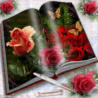 flower book - Gratis animeret GIF