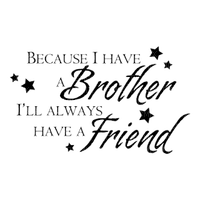 Kaz_Creations Text-Brother-Friend - PNG gratuit