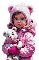 loly33 enfant hiver peluche - δωρεάν png