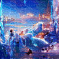 Blue Glacier Background - Gratis geanimeerde GIF