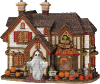 Halloween Haunted House - Free animated GIF