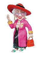 grandma fun oma grand-mère granny femme woman frau beauty tube human person people gif anime animated animation