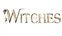 Halloween.Witches.Text.Gold.gif.Victoriabea - GIF animado gratis