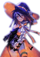 Rena purple Anime Girl Hexe Halloween - Free PNG