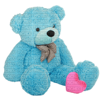 Blue Teddy - Free PNG