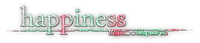 soave text happiness pink green - gratis png