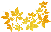 soave deco animated autumn branch liaves yellow - GIF animado gratis