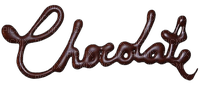Chocolate.text.deco.brown.Victoriabea - PNG gratuit