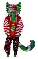 Christmas tree candy canes Catboy