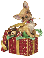 Kaz_Creations Christmas Dog Pup Dogs Colours - zadarmo png