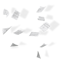 papers flying - png gratis