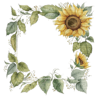 sunflower frame Bb2 - Free PNG