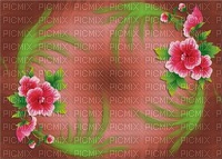bg-rosa-blommor--background pink-flowers - gratis png