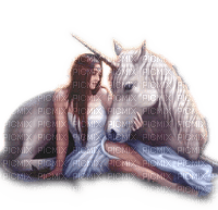 Rena Fantasy Woman Frau Einhorn - gratis png