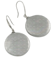 Earrings Gray - By StormGalaxy05 - png gratis