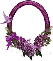 oval purple frame, sunshine3 - PNG gratuit