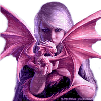 fantasy woman and dragon nataliplus - png gratis