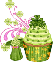 Kaz_Creations Deco St.Patricks Day Cupcake - PNG gratuit