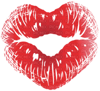 Kiss Besos Heart Red Amor Deco - Bogusia - 無料png