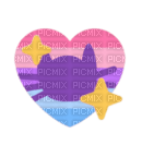 Catgender Pride heart emoji - gratis png