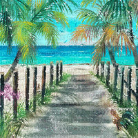 soave background animated summer tropical beach - Бесплатни анимирани ГИФ