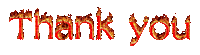 Kaz_Creations Fire Animated Text Thank You - Бесплатный анимированный гифка