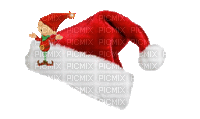 Christmas hat-elfe-bonnet père Noël-lutin - GIF animé gratuit