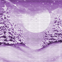 Y.A.M._Winter background purple - GIF animé gratuit