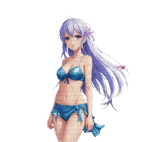 summer girl anime springtimes 💖 - gratis png