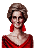kikkapink painting lady diana woman red fashion - png gratuito