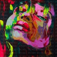 Modern multicolored portrait - ücretsiz png