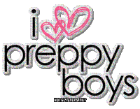 i love preppy boys - Darmowy animowany GIF