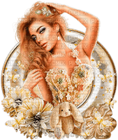 woman  in beige by nataliplus - безплатен png