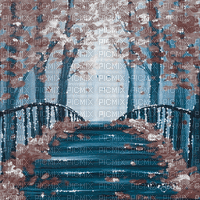 soave background animated autumn painting forest - GIF animé gratuit