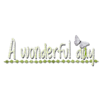Kaz_Creations Logo Text A Wonderful Day - gratis png