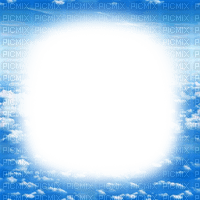 Y.A.M._sky clouds frame - Free PNG