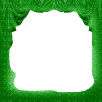 green frame background - zdarma png