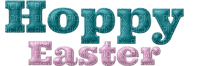 Kaz_Creations Logo Text Hoppy Easter - zadarmo png