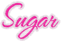 sugar pink glitter text sparkles - Ingyenes animált GIF