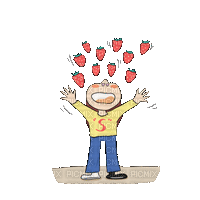 Strawberry Love - Bezmaksas animēts GIF